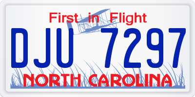 NC license plate DJU7297