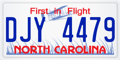 NC license plate DJY4479