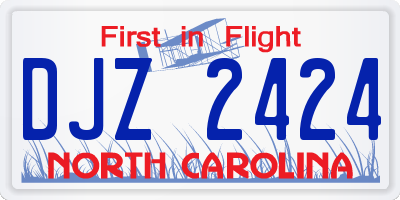 NC license plate DJZ2424