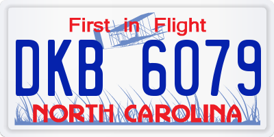 NC license plate DKB6079