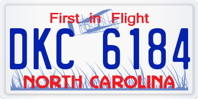 NC license plate DKC6184