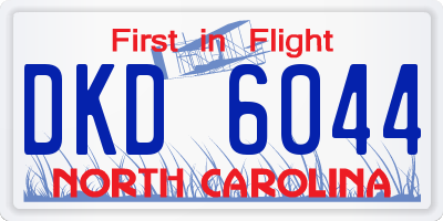 NC license plate DKD6044