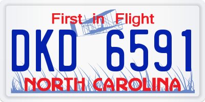 NC license plate DKD6591