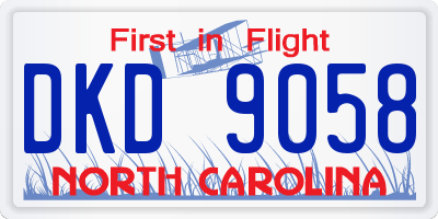 NC license plate DKD9058