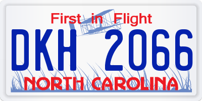 NC license plate DKH2066