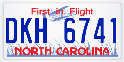 NC license plate DKH6741
