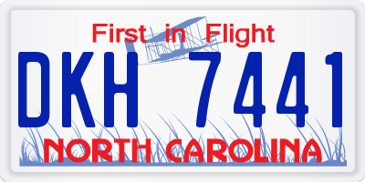 NC license plate DKH7441