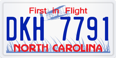 NC license plate DKH7791