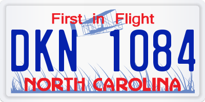 NC license plate DKN1084