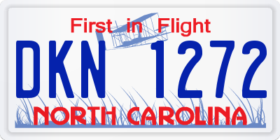 NC license plate DKN1272
