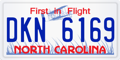 NC license plate DKN6169