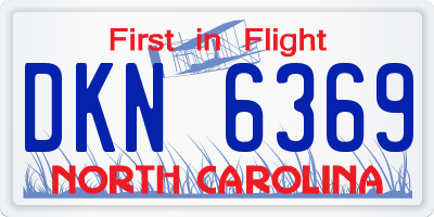 NC license plate DKN6369