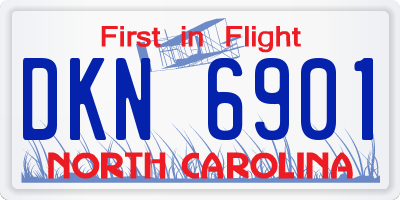 NC license plate DKN6901