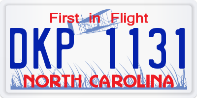 NC license plate DKP1131