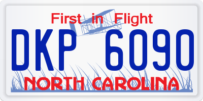 NC license plate DKP6090