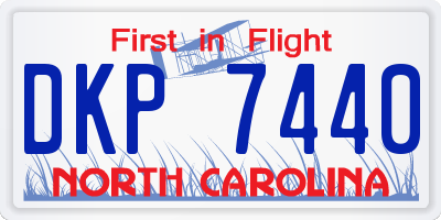 NC license plate DKP7440