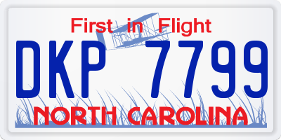 NC license plate DKP7799