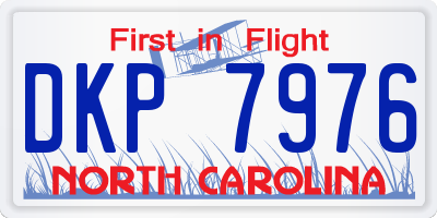 NC license plate DKP7976