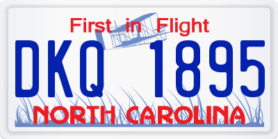 NC license plate DKQ1895