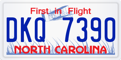 NC license plate DKQ7390