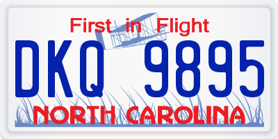 NC license plate DKQ9895