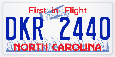NC license plate DKR2440