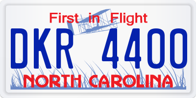 NC license plate DKR4400