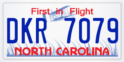 NC license plate DKR7079