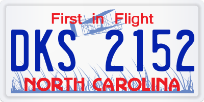 NC license plate DKS2152