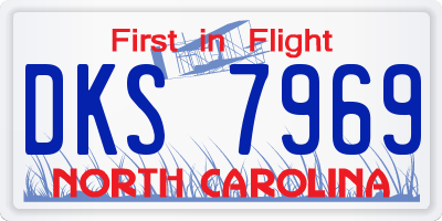 NC license plate DKS7969