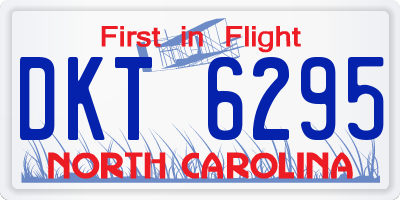 NC license plate DKT6295