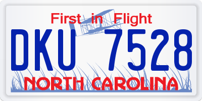 NC license plate DKU7528