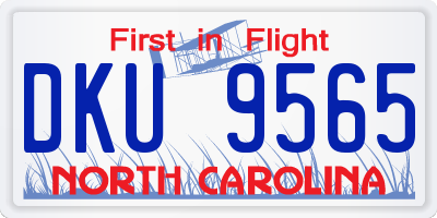 NC license plate DKU9565