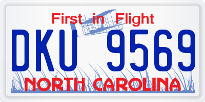 NC license plate DKU9569