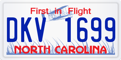NC license plate DKV1699