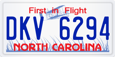 NC license plate DKV6294