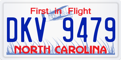 NC license plate DKV9479