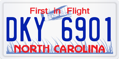 NC license plate DKY6901