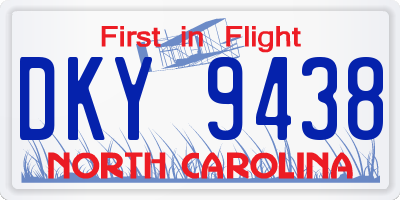 NC license plate DKY9438