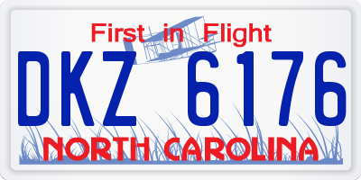 NC license plate DKZ6176