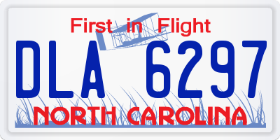 NC license plate DLA6297