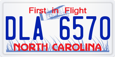 NC license plate DLA6570