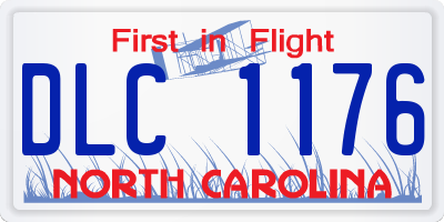 NC license plate DLC1176