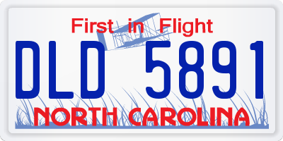 NC license plate DLD5891