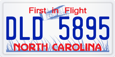 NC license plate DLD5895