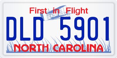 NC license plate DLD5901