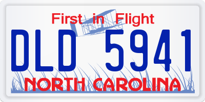 NC license plate DLD5941