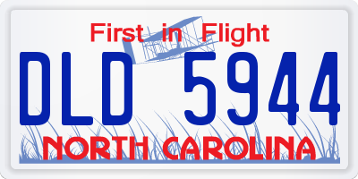 NC license plate DLD5944