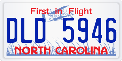 NC license plate DLD5946
