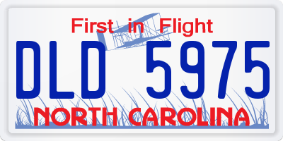 NC license plate DLD5975